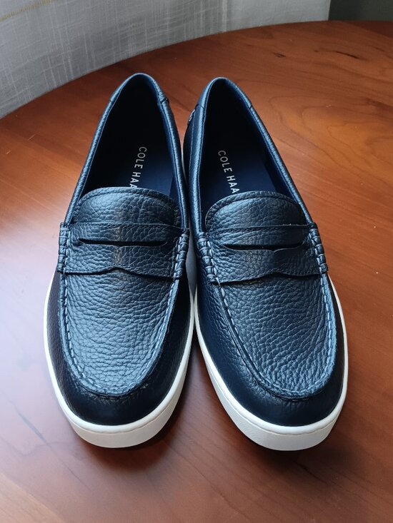 NWT Cole Haan Mens Navy Blue Pinch Leather Slip On Penny Loafer Size 11M main image 6